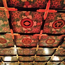 神前式会場の天井