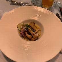 アワビのお料理