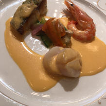 真鯛と海老ホタテのアンサンブル