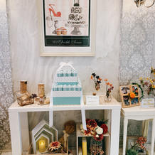 入口付近 プチギフトにもなる可愛いタワー