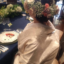 白無垢と生花