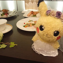 メイン卓にピカチュウ☆