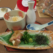 ボリュームと美味しさ抜群の鯛茶漬け