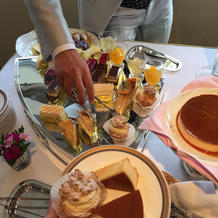 新郎がわけてくれるデザートブッフェ