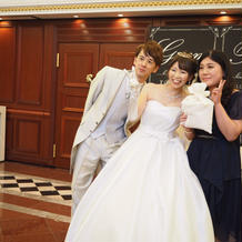 新婦プレゼントトス