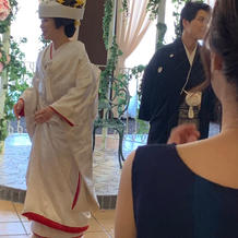 フラワーシャワー、鶴シャワー後