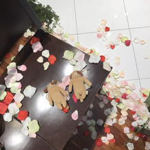 フラワーシャワーは無料でした