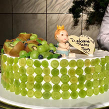 男の子のケーキを作ってもらいました