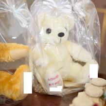 生まれた時の体重のテディベアを送りました