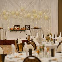 高砂のライトとバルーンが可愛いかった！