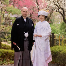 お庭写真…白無垢