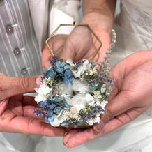 手作りリングピロー