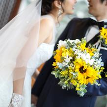 季節は夏でしたが大好きなひまわりで