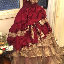 ブライダルサロンに飾らせていたドレス