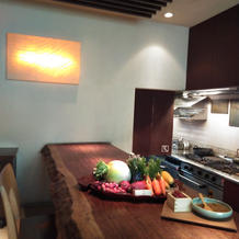 式場内キッチンカウンター