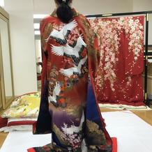 試着した色打掛