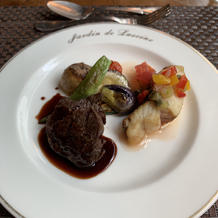 お肉とお魚のプレート