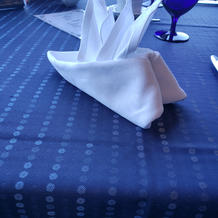 船をイメージしたテーブルコーデ