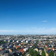 日中の時の披露宴会場の景色
