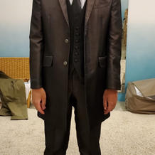 タキシード！本人気に入ってました