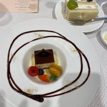 デザートとウェディングケーキお裾分け