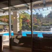 パーティー会場からの景色が素敵です