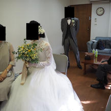 新郎新婦・新婦父・立会人の控室です
