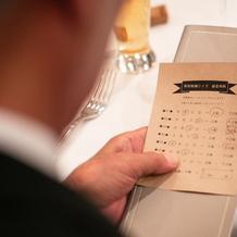 披露宴中のクイズ大会