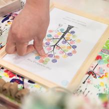 ウェディングツリー シールを貼る形で