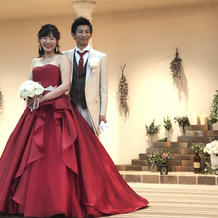 カラードレス、タキシード