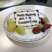 ケーキの取り分け後