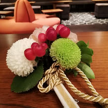 和装時のセンスブーケ