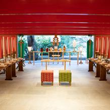 神前式の会場