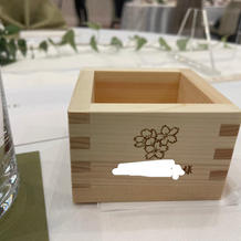 名前入りの升で乾杯