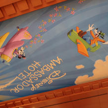 ロビーもディズニーの世界観