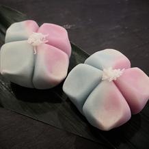 紫陽花の煉切菓子