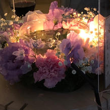 テーブル装花