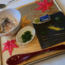 鯛のお茶漬け。