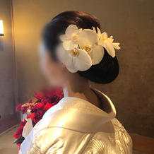当日ヘッドパーツ生花
