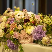 装花のセンスがとてもよいです！