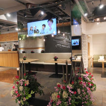 会場装花　友人作