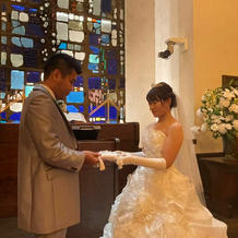 前撮りチャペルにて