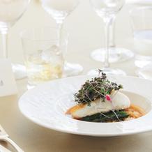 真鯛と小松菜のリゾット　ブイヤベース