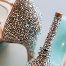 サムシングNewとBlueのシューズ