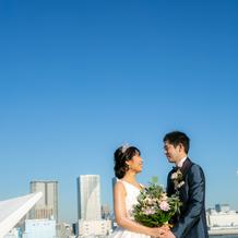 クルーズ最初は青空からのスタート