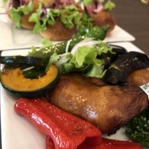 ローストチキンとお野菜