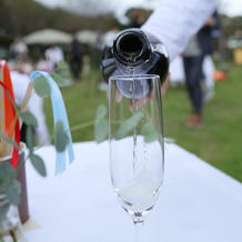 シャンパンで乾杯