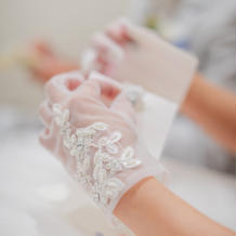 ロングと悩みましたがショートグローブ