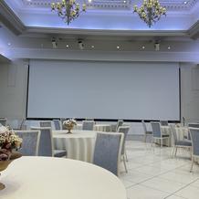 かなり大きいスクリーンでした