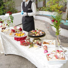 ビュッフェはクリスマスっぽくとリクエスト